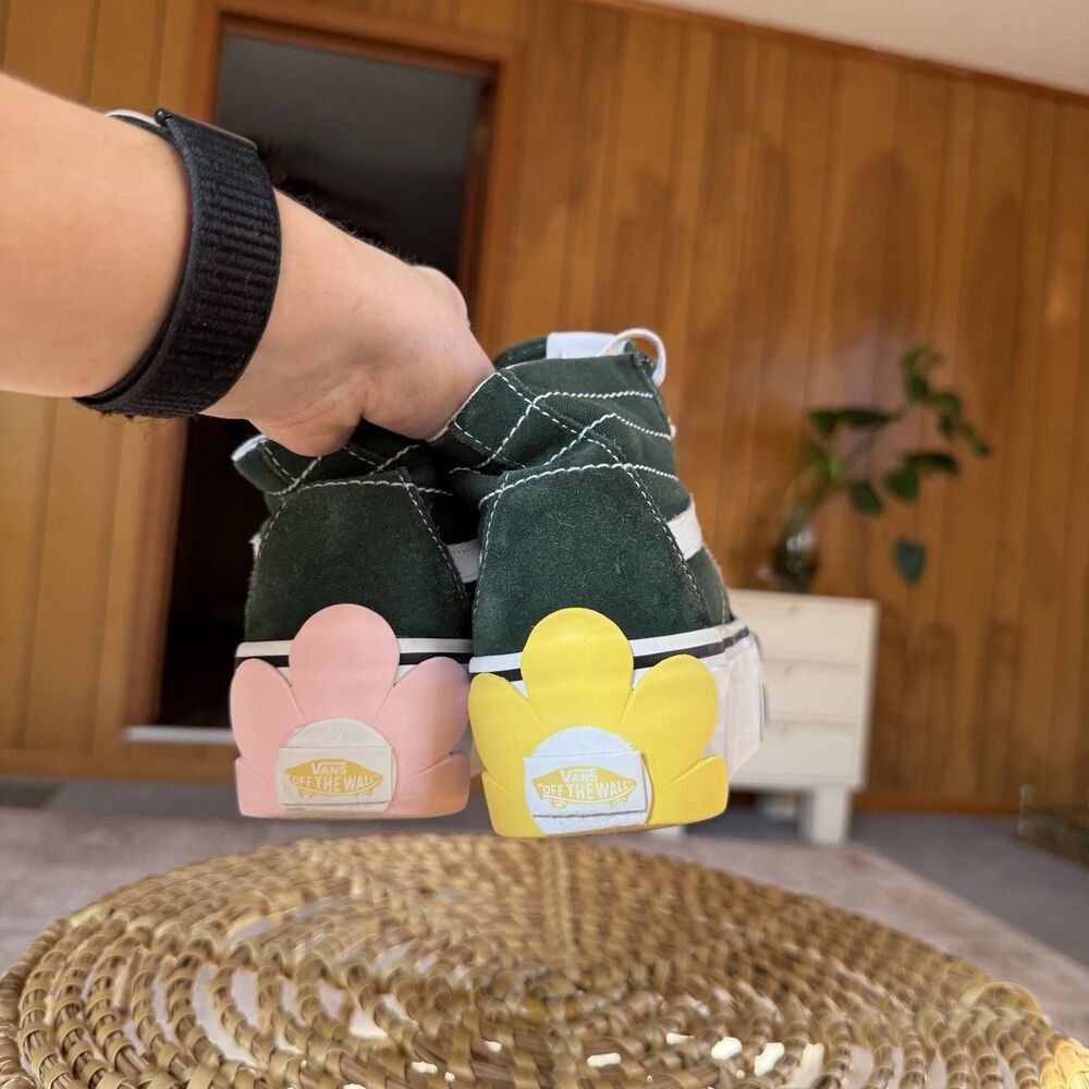 VANS SK8-HI TAPERED STACKFORM OSF SHOE Canvas Dark Green Floral Womens US 6.5 - Picture 16 of 16